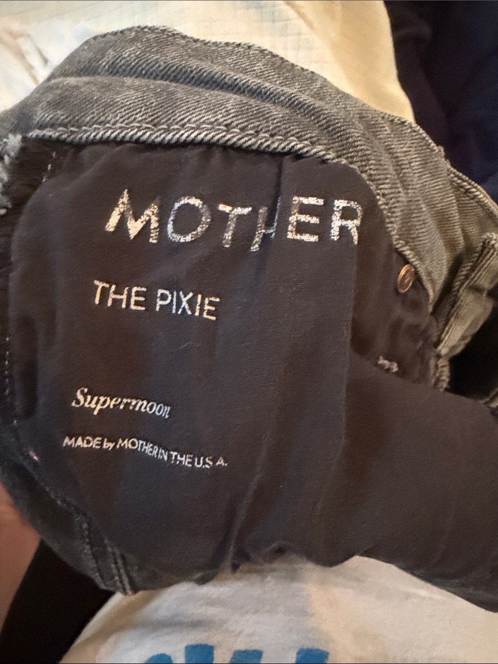 MOTHER The Pixie Supermoon Jeans - Black